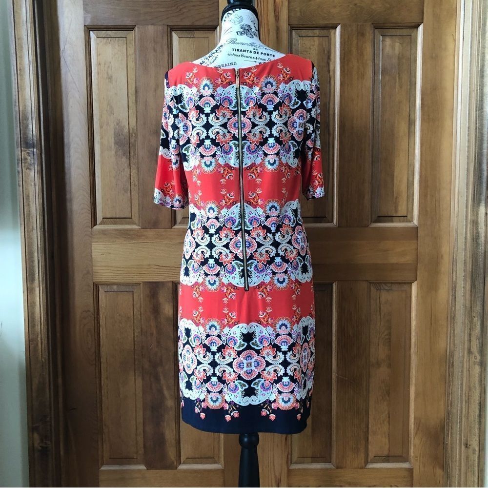 Eliza J Paisley Shift Dress Size 10 - Picture 5 of 9